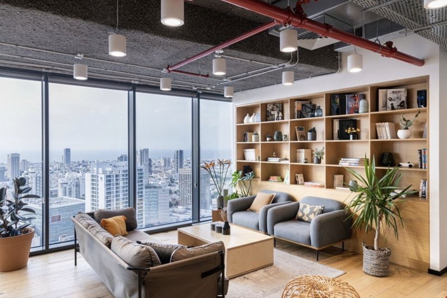 Sorbet Agency office lounge in Midtown Tower, Tel Aviv