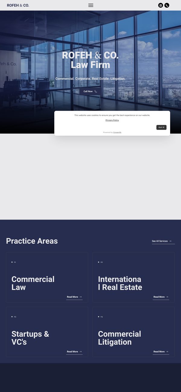Rofeh & Co. Law Firm website