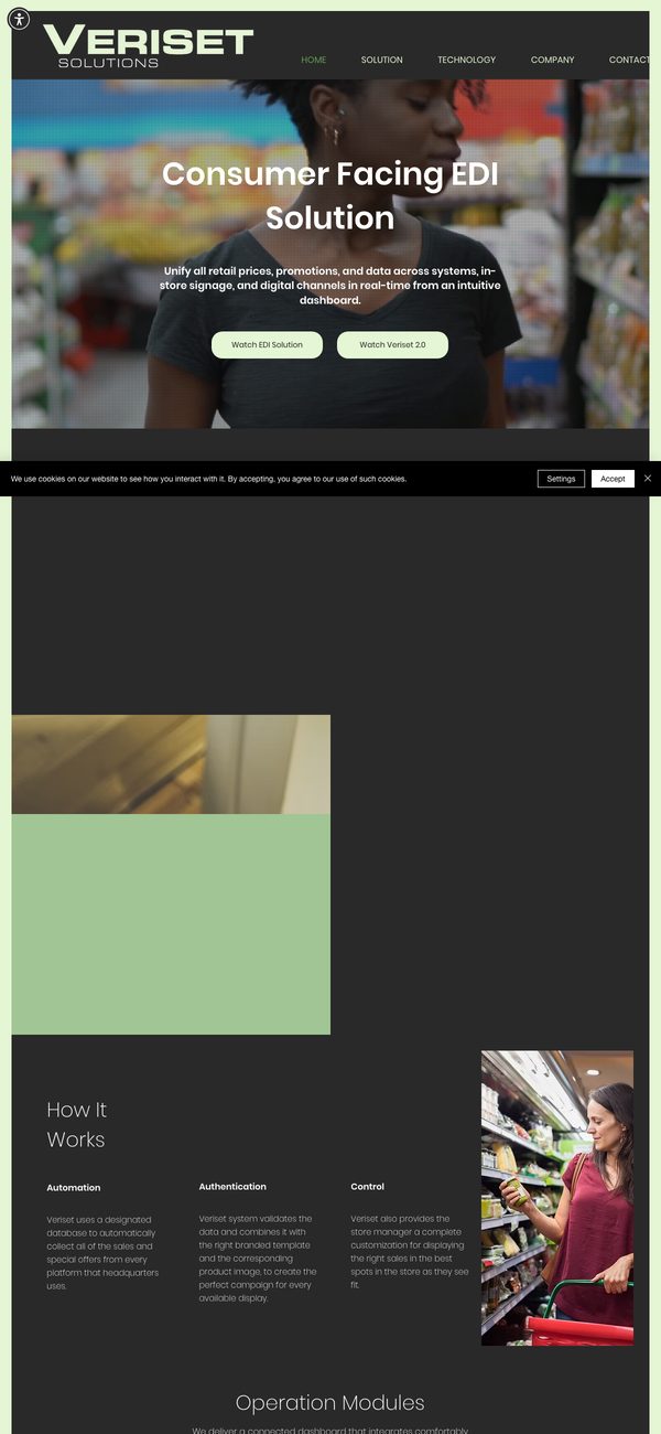 Veriset website